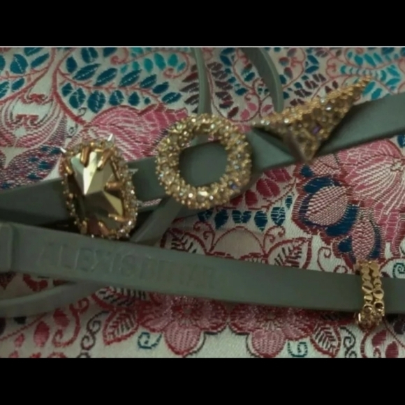 NEW Alexis Bittar Leather Wrap Bracelet  With 3 Pavé Swarovski® Charm Slides - Picture 7 of 7